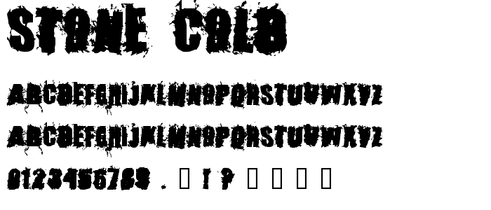 Stone Cold font